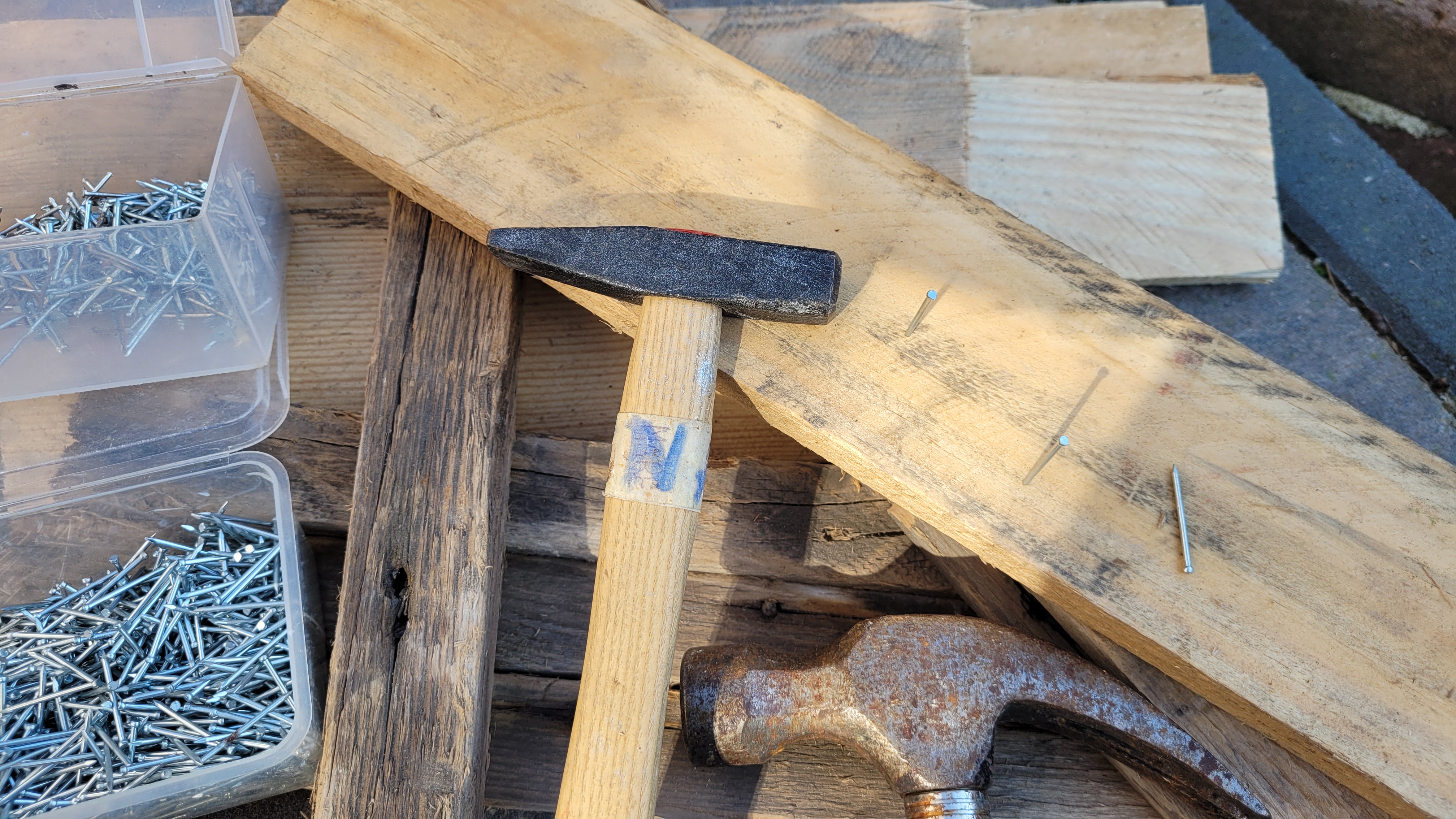 Materialen hout in de studio